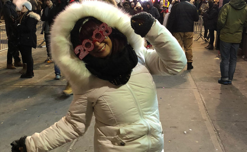 Watching The Ball Drop in Times Square - New Year's Eve 2018